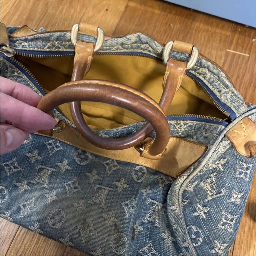 LOUIS VUITTON Denim Neo Speedy Monogram RARE - Picture 12 of 15